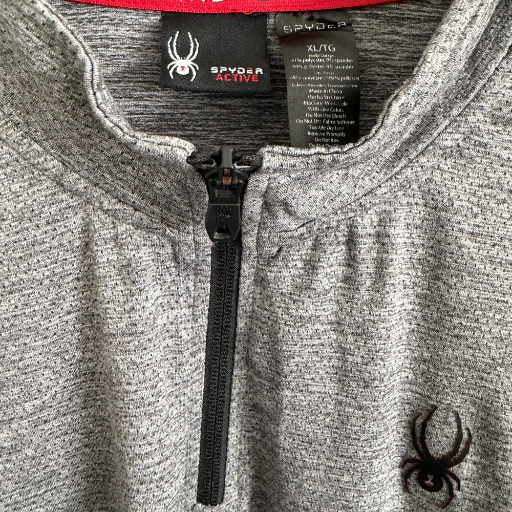 Spyder Gray Men's Active Long Sleeve Shirt - Picture 3 of 4